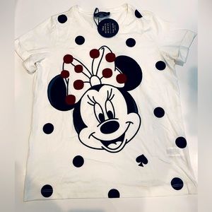 BNWT 2019 KATE SPADE MINNIE MOUSE TEE, SIZE SMALL